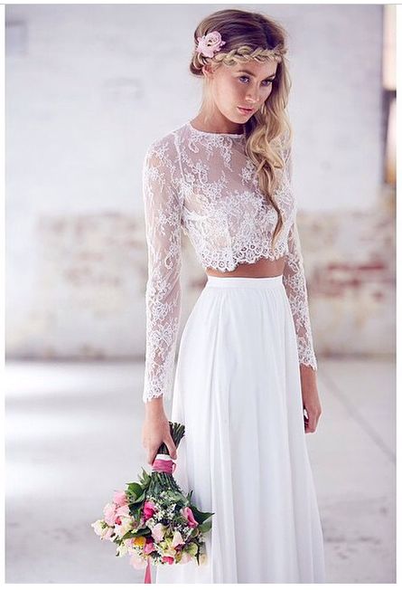 Vestito da sposa spezzato new arrivals