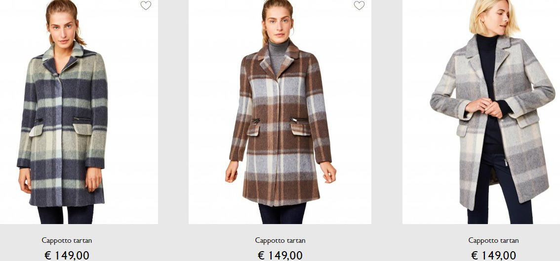Benetton catalogo 2017 cappotti tartan Smodatamente
