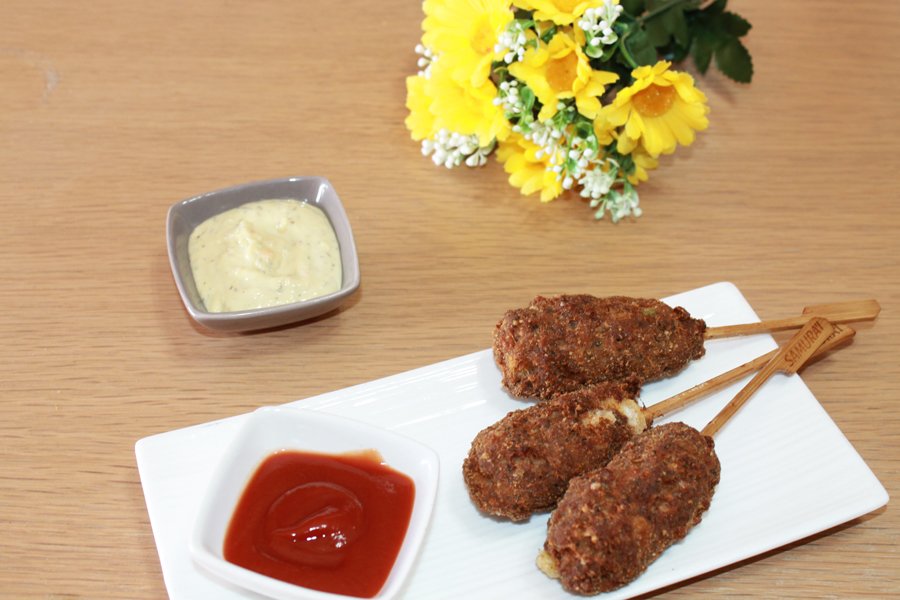Ricetta corndog di carne e formaggio