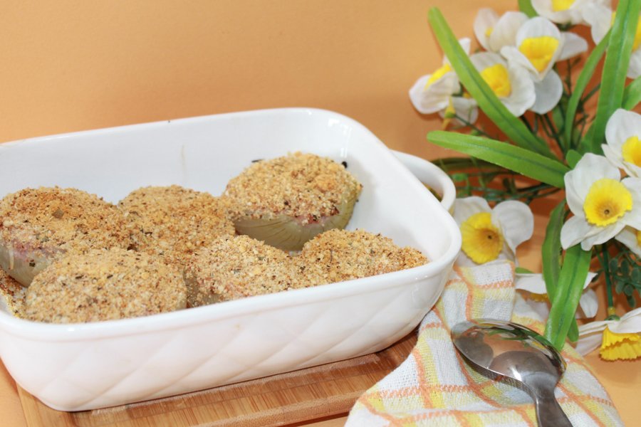 ricetta cipolle bionde ripiene con ricotta romana 