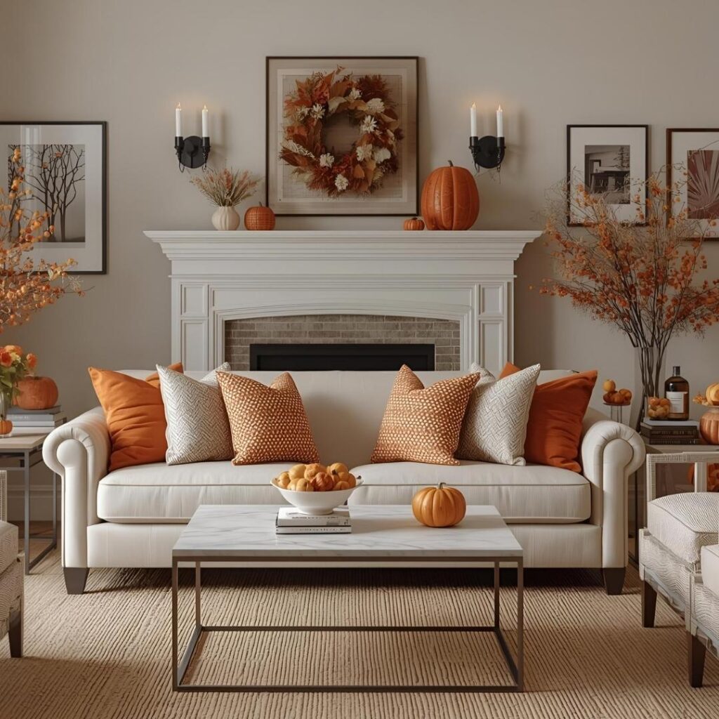Come arredare il soggiorno in autunno 