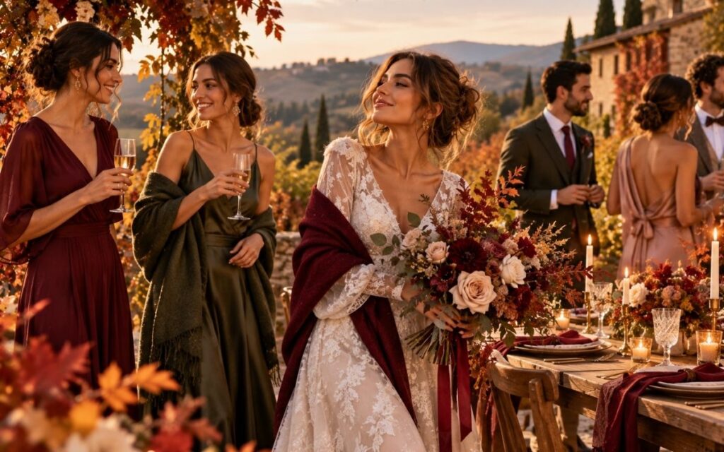 Palette matrimonio autunnale