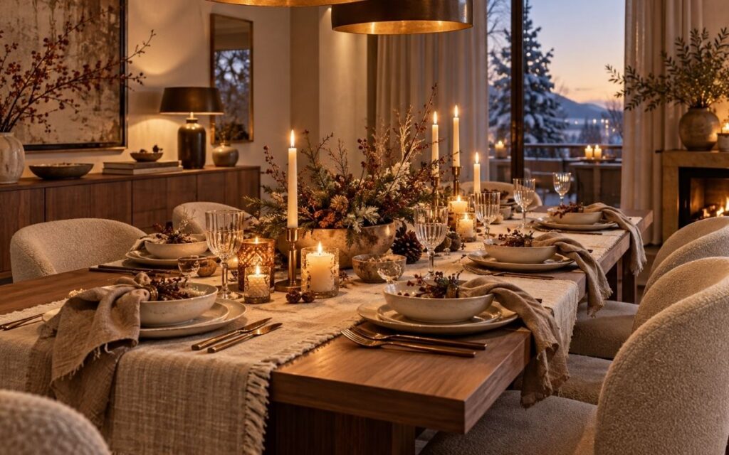Tavola invernale elegante
